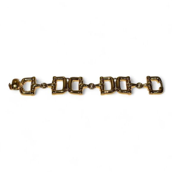 Gucci OLD Vintage Tom Ford Period Horsebit Bracelet Unisex Gold FREE - Picture 2 of 3